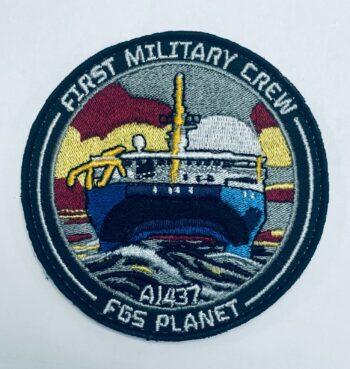 A1437 - PLANET "First Military Crew" - Patch/Aufnäher mit Klett - German Navy