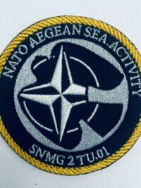 SNMG 2 TU.01 - NATO AEGEAN SEA ACTIVITY - Patch/Aufnäher mit Klett - German Navy