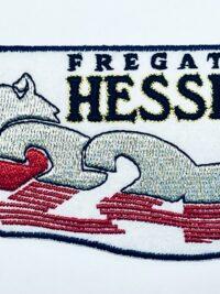 F221 Fregatte HESSEN – Patch/Aufnäher Löwe Welle - German Navy