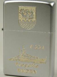 F221 Fregatte EMDEN – ZIPPO Sturmfeuerzeug m. Diamantgravur - German Navy