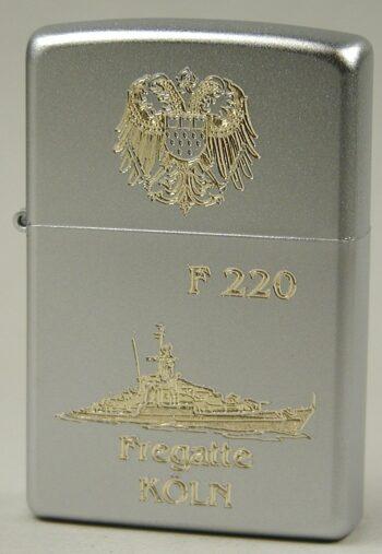 F220 Fregatte KÖLN – ZIPPO Sturmfeuerzeug m. Diamantgravur - German Navy