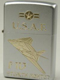 U.S.A.F. F117 Stealth Fighter – ZIPPO Sturmfeuerzeug m. Diamantgravur – US Air Force