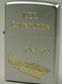 CVN 65 USS Enterprise – ZIPPO Sturmfeuerzeug m. Diamantgravur – US Navy