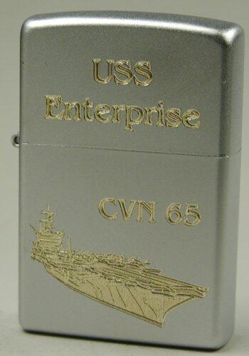 CVN 65 USS Enterprise – ZIPPO Sturmfeuerzeug m. Diamantgravur – US Navy