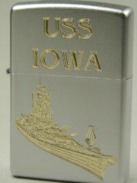 BB 61 USS Iowa – ZIPPO Sturmfeuerzeug m. Diamantgravur – US Navy