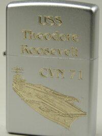 CVN 71 USS Theodore Roosevelt – ZIPPO Sturmfeuerzeug m. Diamantgravur – US Navy