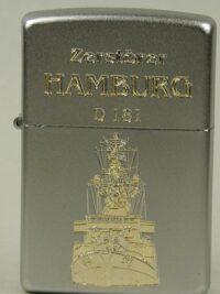 D181 Zerstörer HAMBURG – ZIPPO Sturmfeuerzeug m. Diamantgravur - German Navy