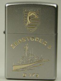 D179 Zerstörer 5 – ZIPPO Sturmfeuerzeug m. Diamantgravur - German Navy