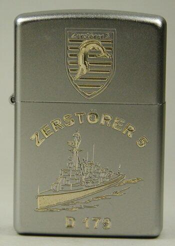 D179 Zerstörer 5 – ZIPPO Sturmfeuerzeug m. Diamantgravur - German Navy