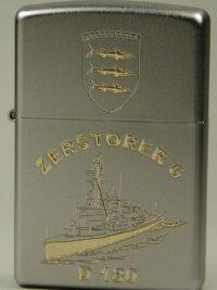 D180 Zerstörer 6 – ZIPPO Sturmfeuerzeug m. Diamantgravur - German Navy