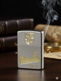 Schwerer Kreuzer Blücher – ZIPPO Sturmfeuerzeug m. Diamantgravur - German Navy / WKII