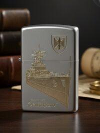 Panzerschiff Deutschland – ZIPPO Sturmfeuerzeug m. Diamantgravur - German Navy / WKII