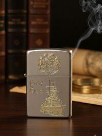 Schwerer Kreuzer Prinz Eugen – ZIPPO Sturmfeuerzeug m. Diamantgravur - German Navy / WKII