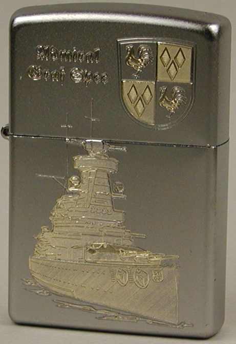 Panzerschiff Admiral Graf Spee – ZIPPO Sturmfeuerzeug m. Diamantgravur - German Navy / WKII