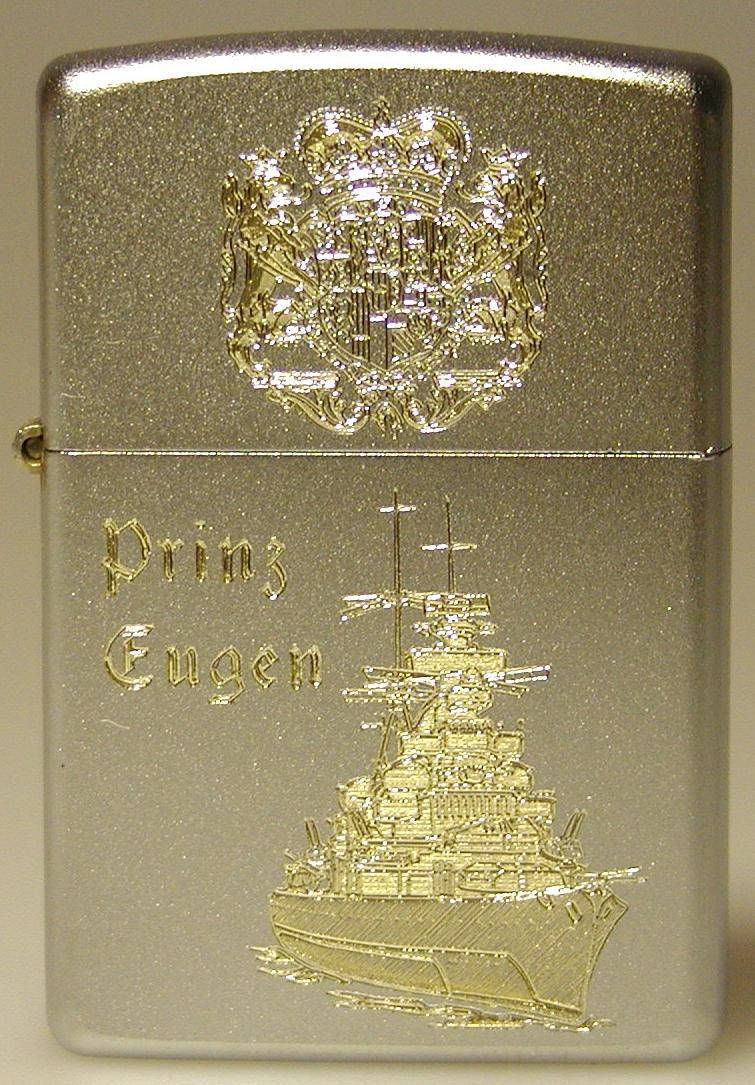 Schwerer Kreuzer Prinz Eugen – ZIPPO Sturmfeuerzeug m. Diamantgravur - German Navy / WKII