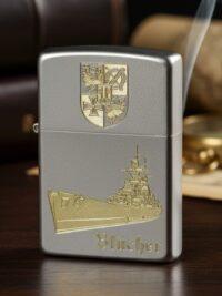 Schwerer Kreuzer Blücher – ZIPPO Sturmfeuerzeug m. Diamantgravur - German Navy / WKII