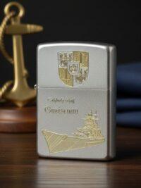 Schlachtschiff Gneisenau – ZIPPO Sturmfeuerzeug m. Diamantgravur - German Navy