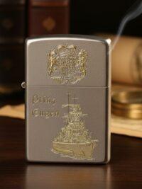 Schwerer Kreuzer Prinz Eugen – ZIPPO Sturmfeuerzeug m. Diamantgravur - German Navy / WKII