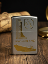 U995 U-Boot Typ VII C/41- ZIPPO Sturmfeuerzeug m. Diamantgravur - German Navy