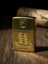 A60 Segelschulschiff GORCH FOCK - ZIPPO Sturmfeuerzeug m. Diamantgravur - German Navy